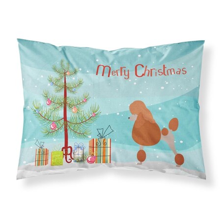 Carolines Treasures Royal Poodle Christmas Fabric Standard Pillowcase CA69372